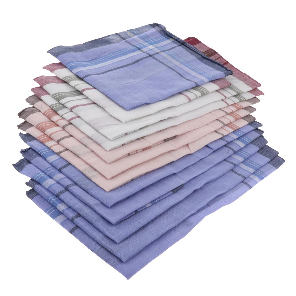 Handkerchief Cotton Men - 12 Pieces Men Assorted Cotton Pocket