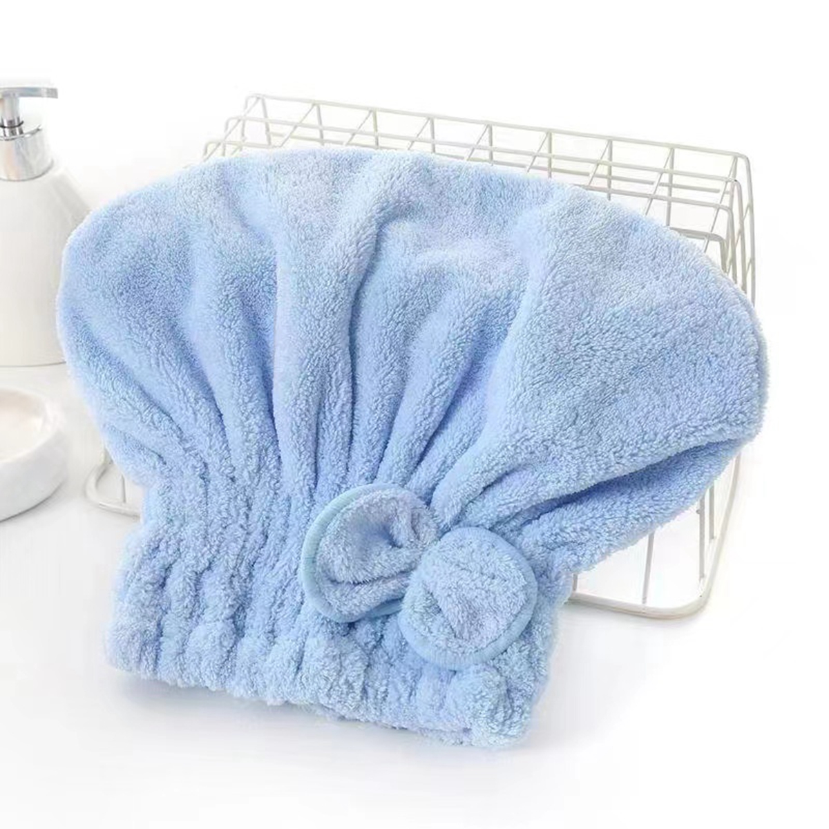 1Pc Microfiber Hair Drying Tow - Head Wrap Turban บทวิจารณ์และราคา