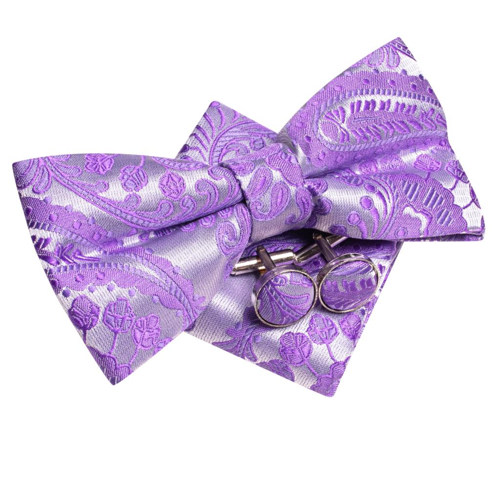 Purple Lilac Lavender Pansy Vi - Bow Tie Pre Tied บทวิจารณ์และราคา