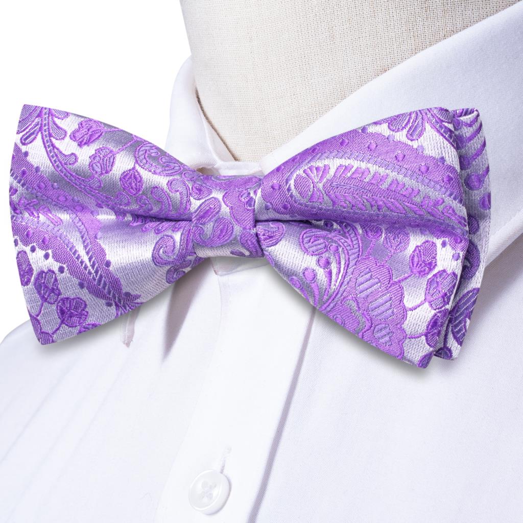 Purple Lilac Lavender Pansy Vi - Bow Tie Pre Tied บทวิจารณ์และราคา
