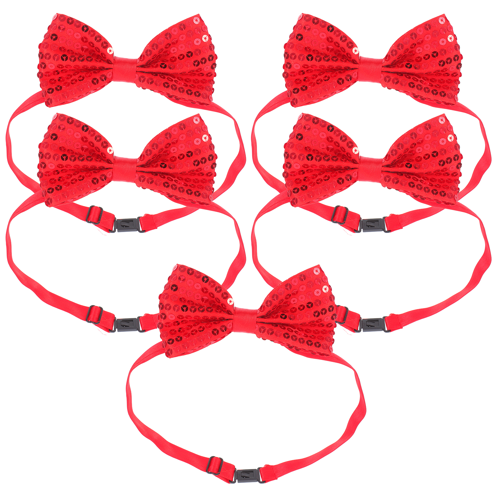 5Pcs Children Sparkly Sequin B - Bow Tie Pre Tied บทวิจารณ์และราคา