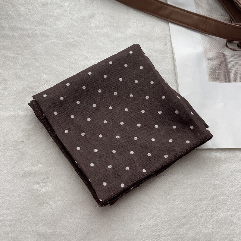 Lady Hair Dot Scarf Female Cot - Bandana Cotton บทวิจารณ์และราคา