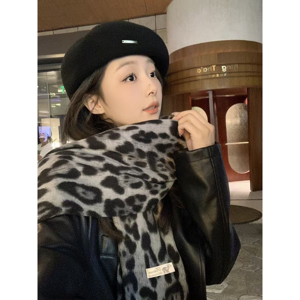 190*70CM Design Leopard Scarf  - Woven Scarf Blanket บทวิจารณ์และราคา