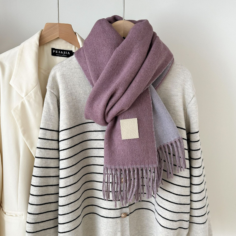 New Luxury Design Wool Scarf W - Muffler Men Wool บทวิจารณ์และราคา