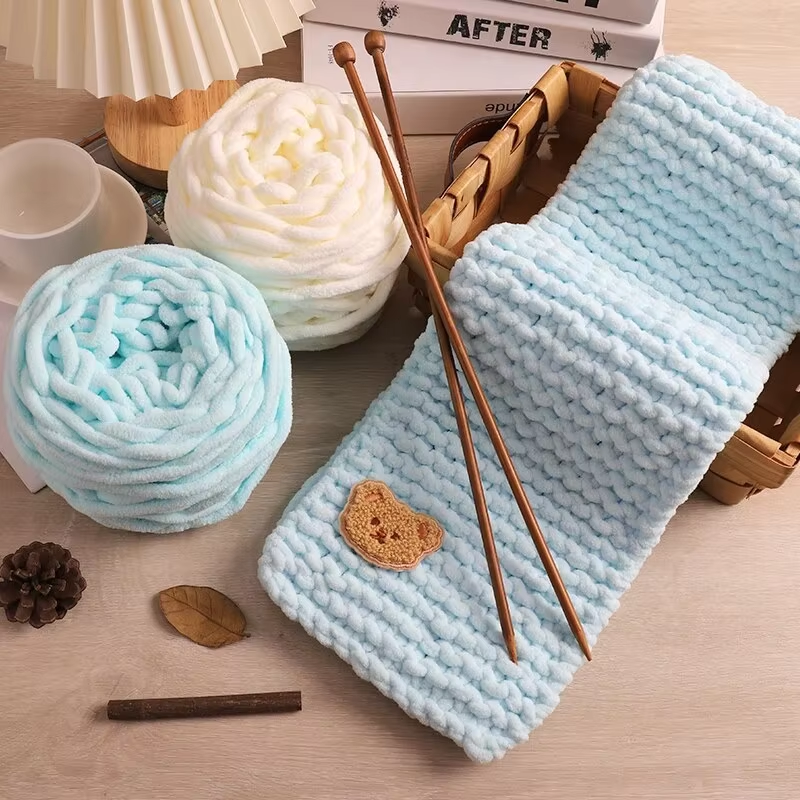 3PCS 300g Chenille Knitting Ya - Woven Scarf Blanket บทวิจารณ์และราคา