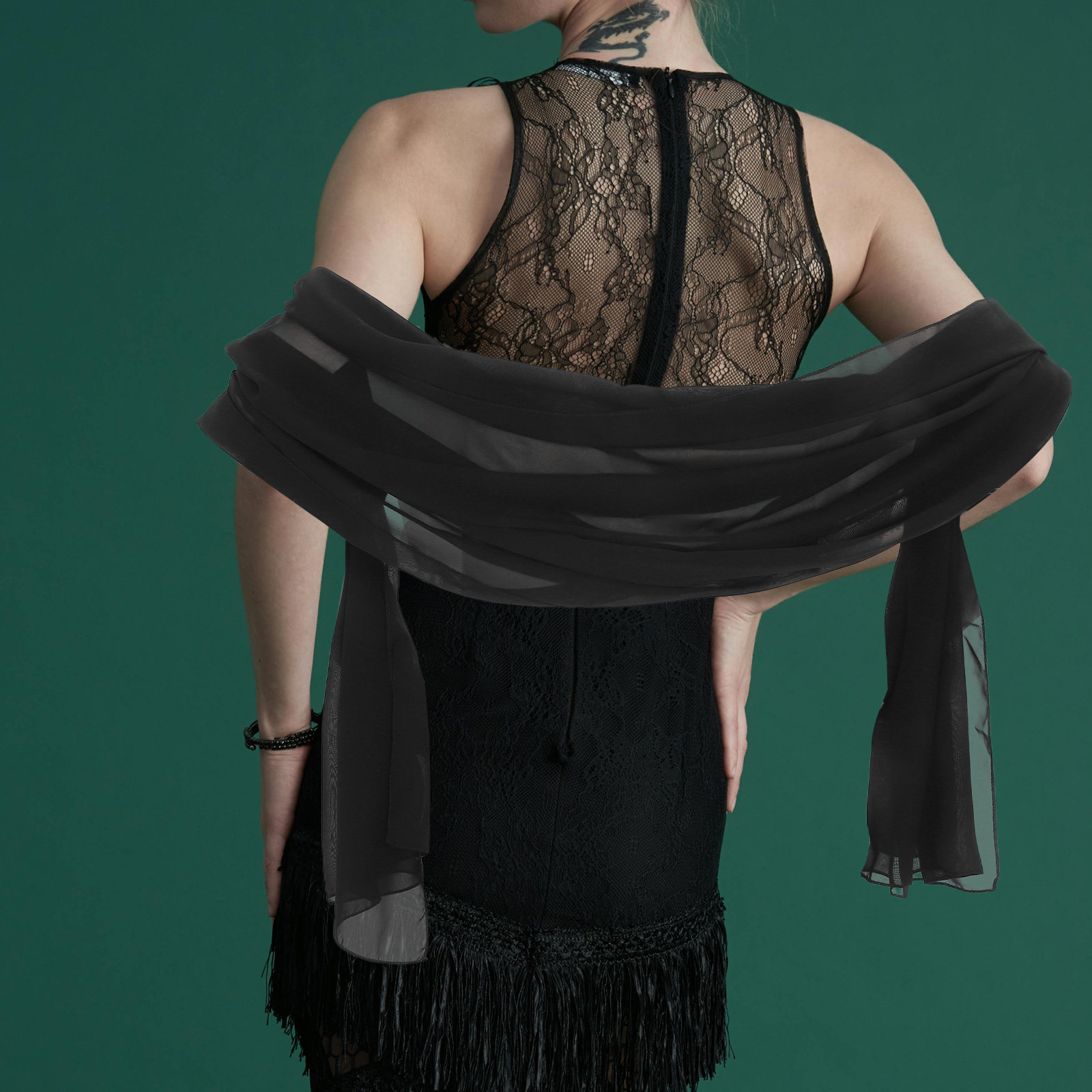 200X70Cm Chiffon Shawl For Wom - Stole Wedding Shawl บทวิจารณ์และราคา