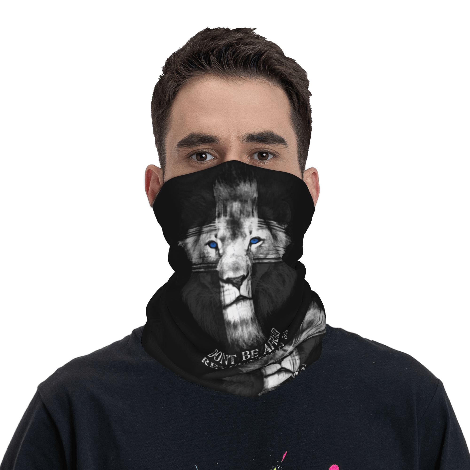 Custom Cool Lion Of Judah Jesu - Neck Warmer Tube บทวิจารณ์และราคา