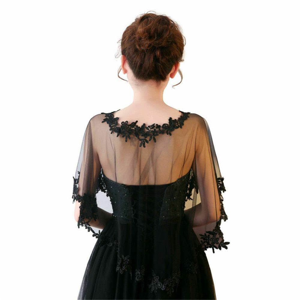 Fashion Lace Short Sleeve Shru - Stole Wedding Shawl บทวิจารณ์และราคา
