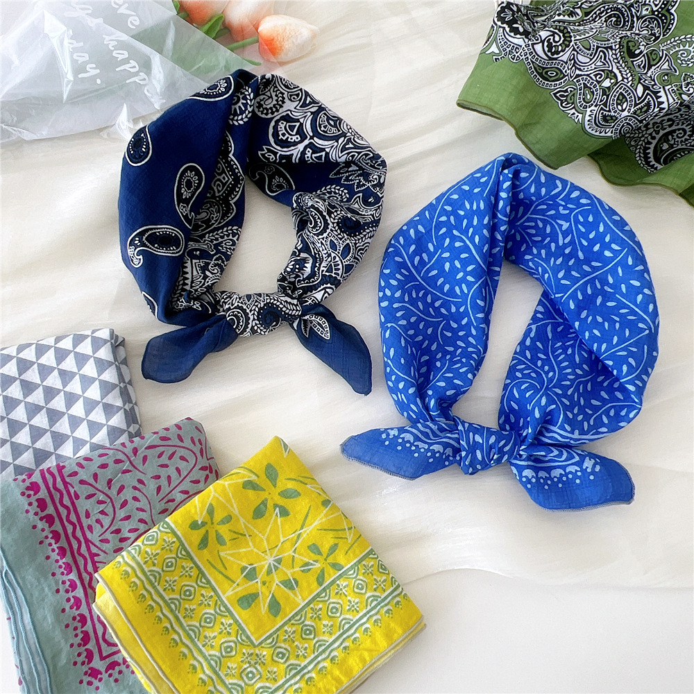 Luxury Floral Print Cotton Lin - Bandana Cotton บทวิจารณ์และราคา