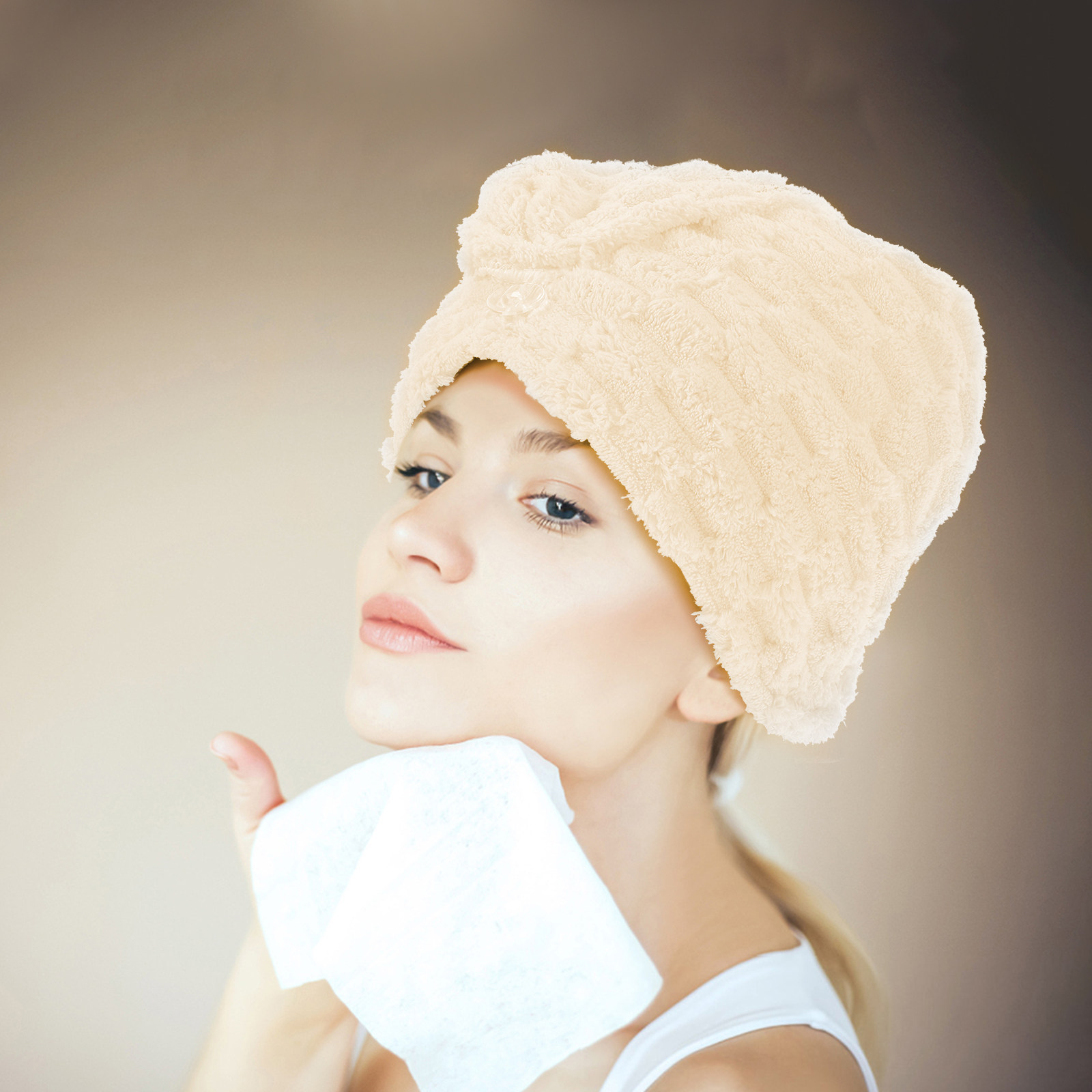 Extra Thick Hair Towel Wrap fo - Head Wrap Turban บทวิจารณ์และราคา