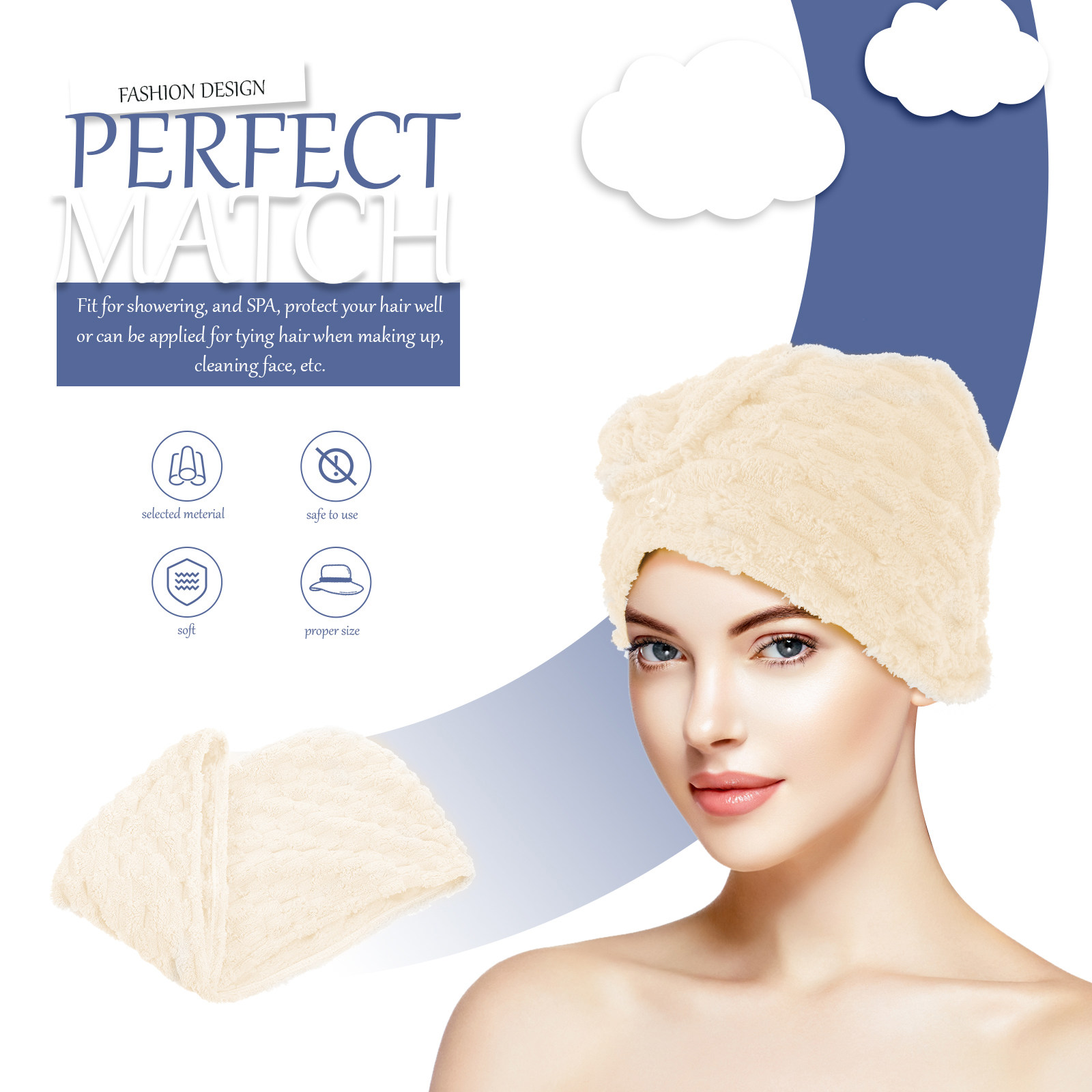 Extra Thick Hair Towel Wrap fo - Head Wrap Turban บทวิจารณ์และราคา