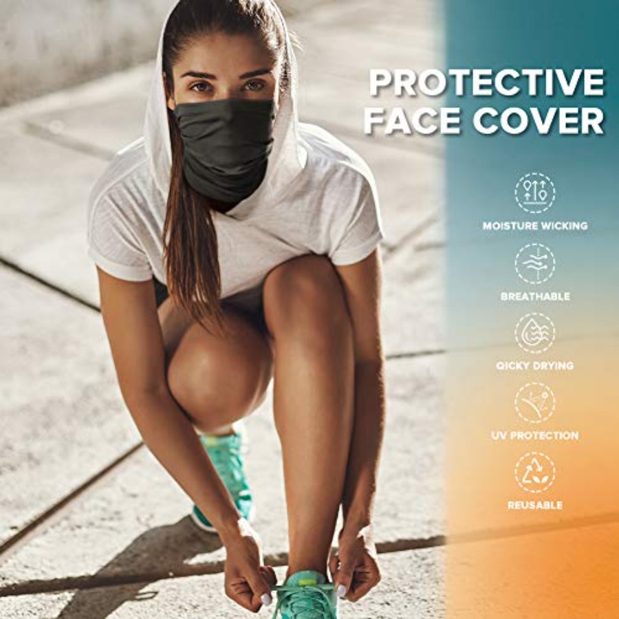 VULKIT 2 Pack Neck Gaiter Face - Face Scarf Mask บทวิจารณ์และราคา