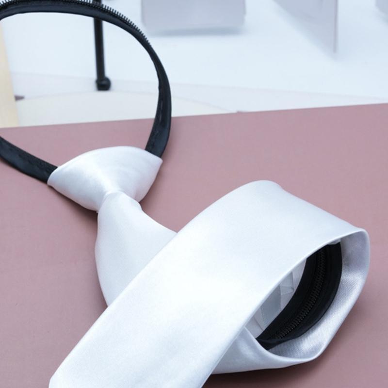 Fashionable Zippered Neck Tie  - Bow Tie Pre Tied บทวิจารณ์และราคา