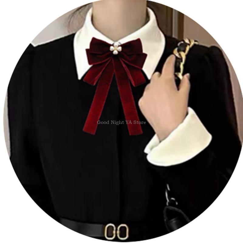 Luxurious Velvets Bows Tie for - Bow Tie Pre Tied บทวิจารณ์และราคา