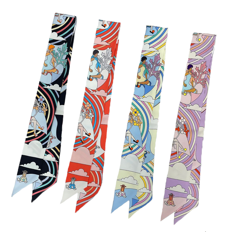 Women 100% Mulberry Silk Scarf - Head Wrap Turban บทวิจารณ์และราคา
