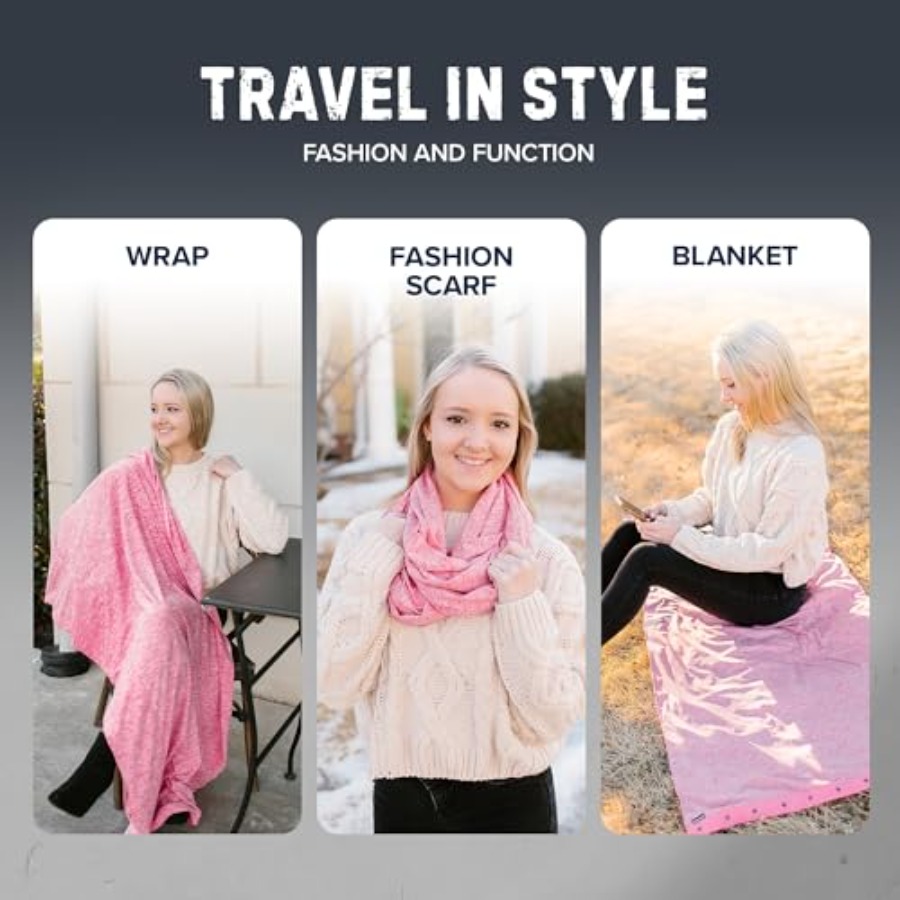 Infinity Travel Scarf Loop wit - Infinity Scarf Knit บทวิจารณ์และราคา