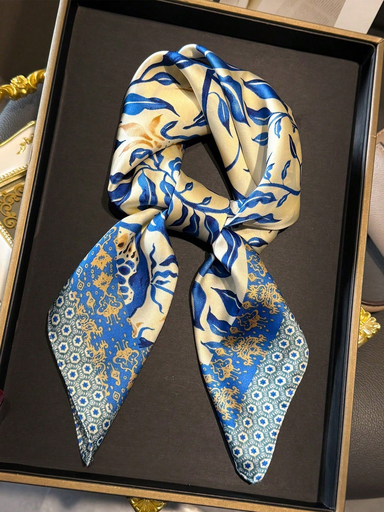 Luxury Brand Bohemia Print Squ - Head Wrap Turban บทวิจารณ์และราคา