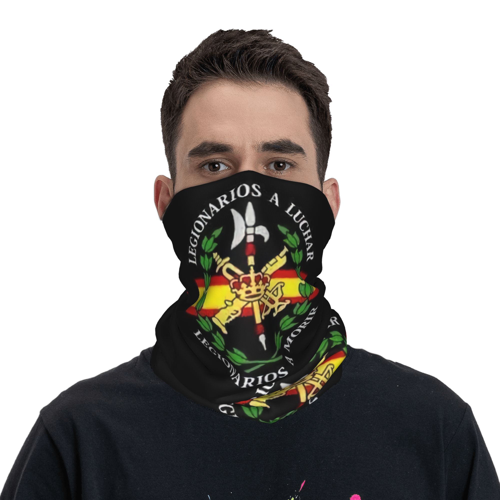 Custom Spanish Legion Bandana  - Neck Warmer Tube บทวิจารณ์และราคา