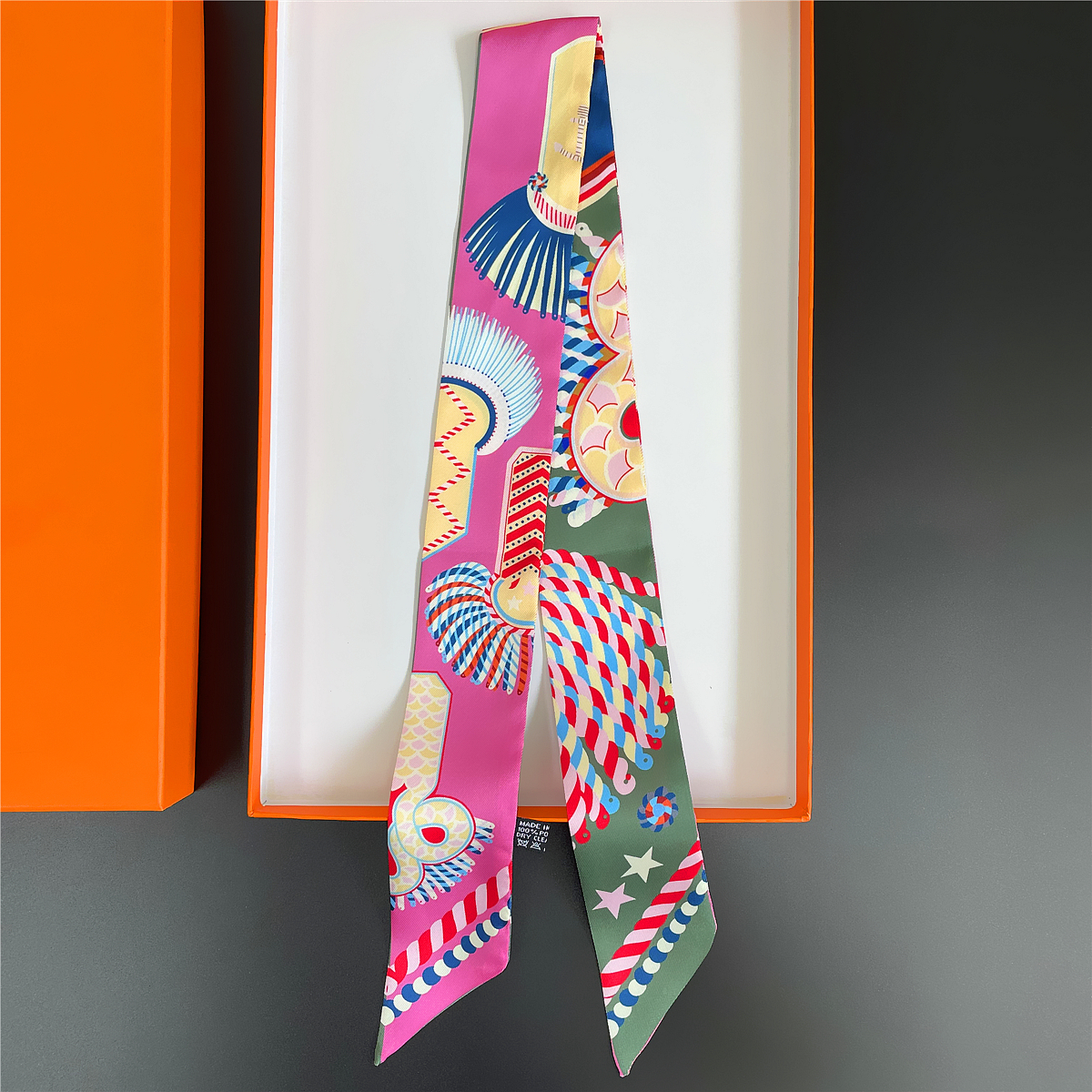 Brand Design Twill 100% Silk S - Silk Neck Scarf บทวิจารณ์และราคา