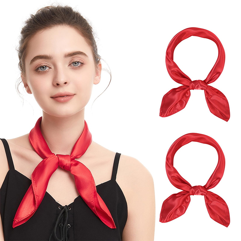 2024 New Fashion Women Satin S - Scarf Silk Square บทวิจารณ์และราคา