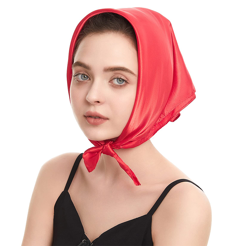 2024 New Fashion Women Satin S - Scarf Silk Square บทวิจารณ์และราคา