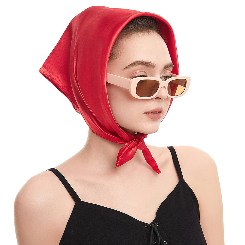 2024 New Fashion Women Satin S - Scarf Silk Square บทวิจารณ์และราคา