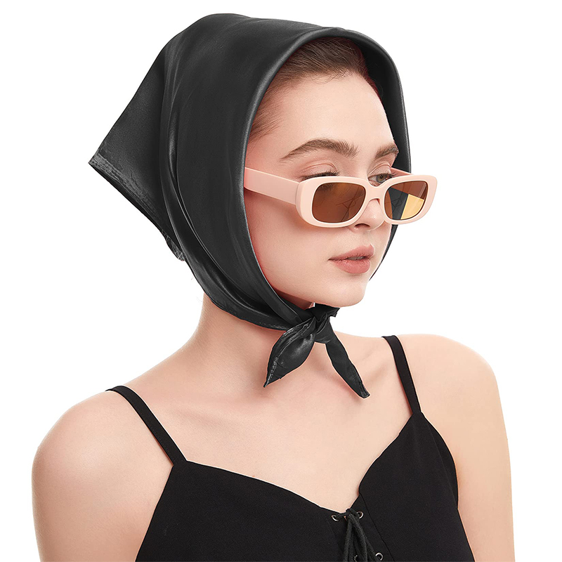 2024 New Fashion Women Satin S - Scarf Silk Square บทวิจารณ์และราคา
