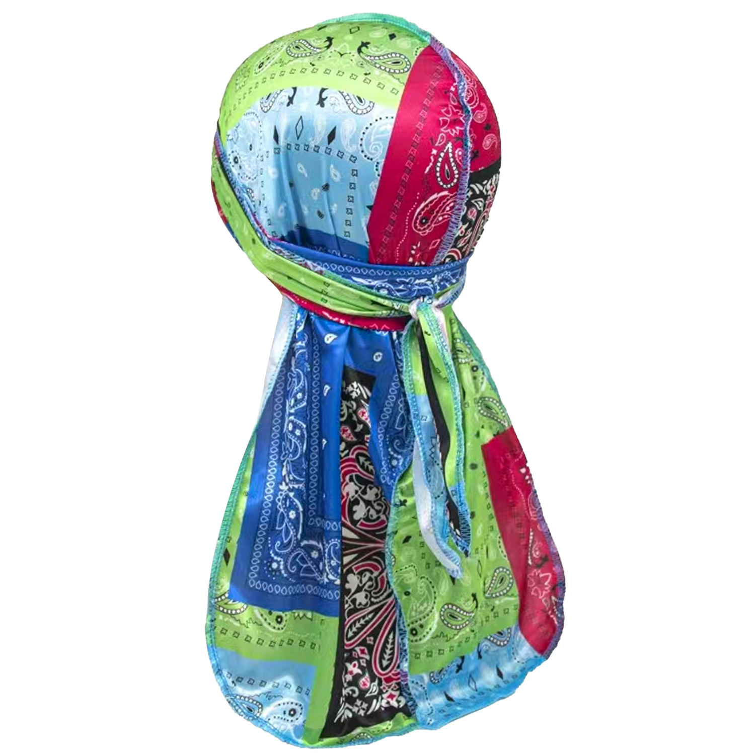 Paisley Printing Silky Durags  - Bandana Doo Rag บทวิจารณ์และราคา