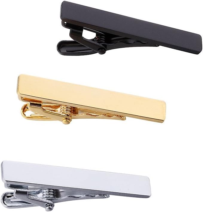 Men's Skinny Tie Clip Set 3 To - Tie Clip Silver บทวิจารณ์และราคา