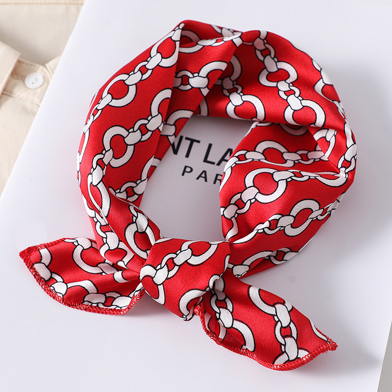Women scarf  50*50cm Square Sk - Silk Tie Striped บทวิจารณ์และราคา