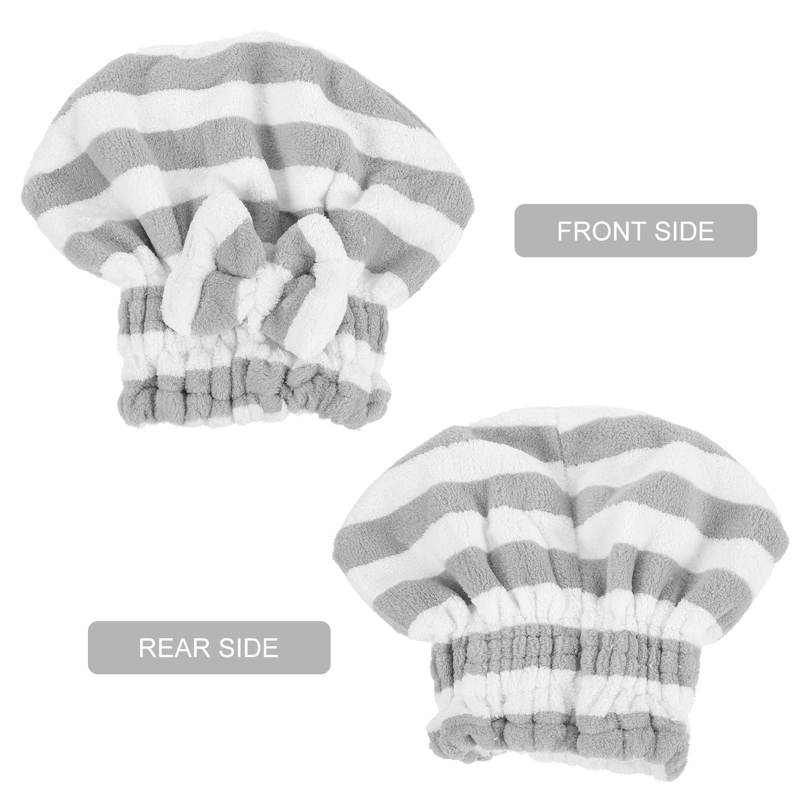 2Pcs Hair Drying Turban Cap Ab - Head Wrap Turban บทวิจารณ์และราคา