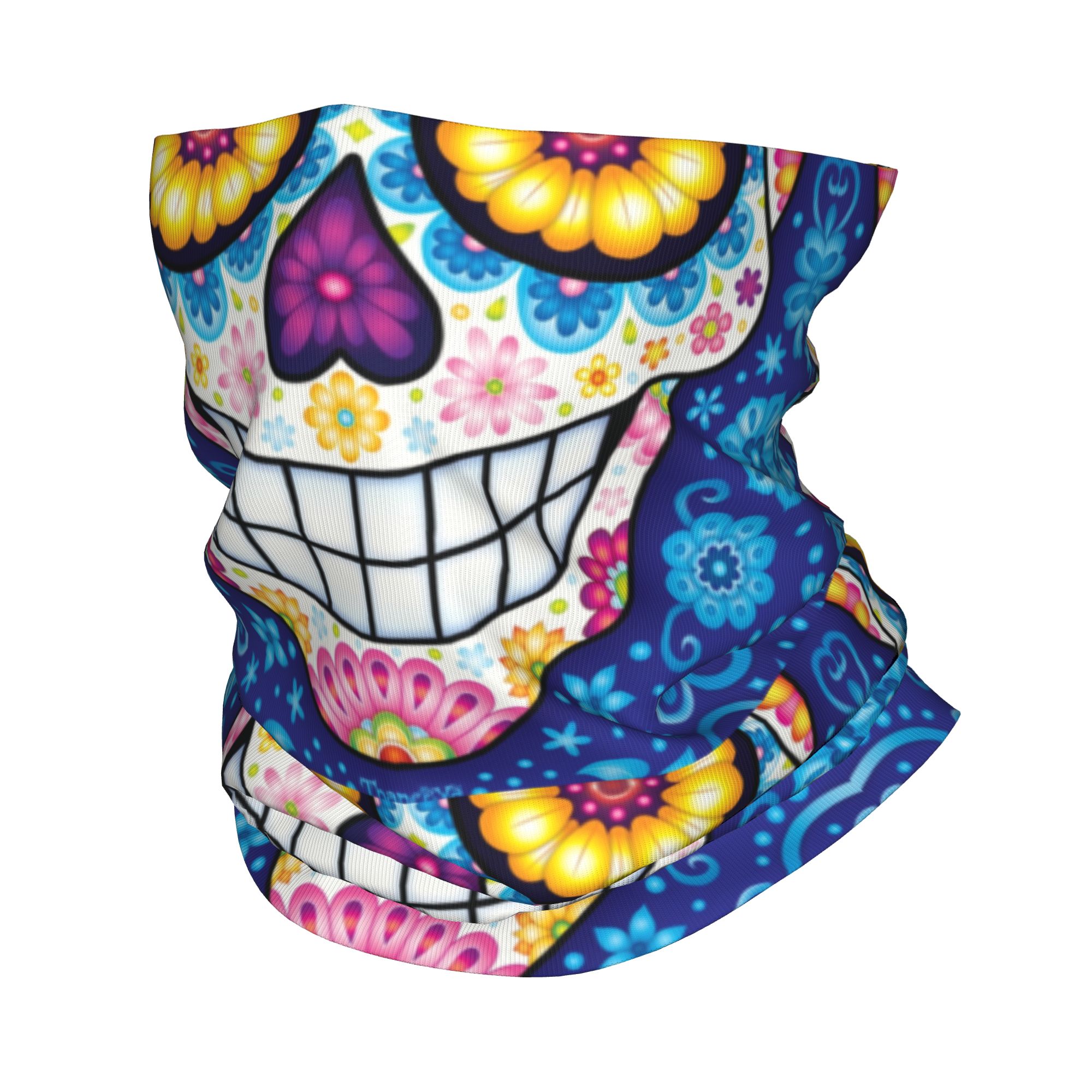 Custom Day Of The Dead Sugar S - Neck Warmer Tube บทวิจารณ์และราคา
