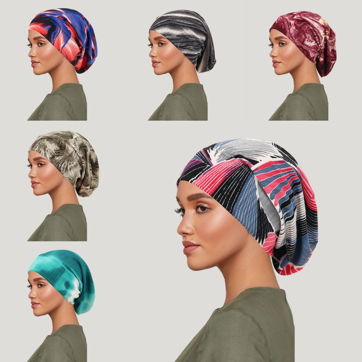 2026 New Tie-dye Hair Cover Ca - Head Wrap Turban บทวิจารณ์และราคา