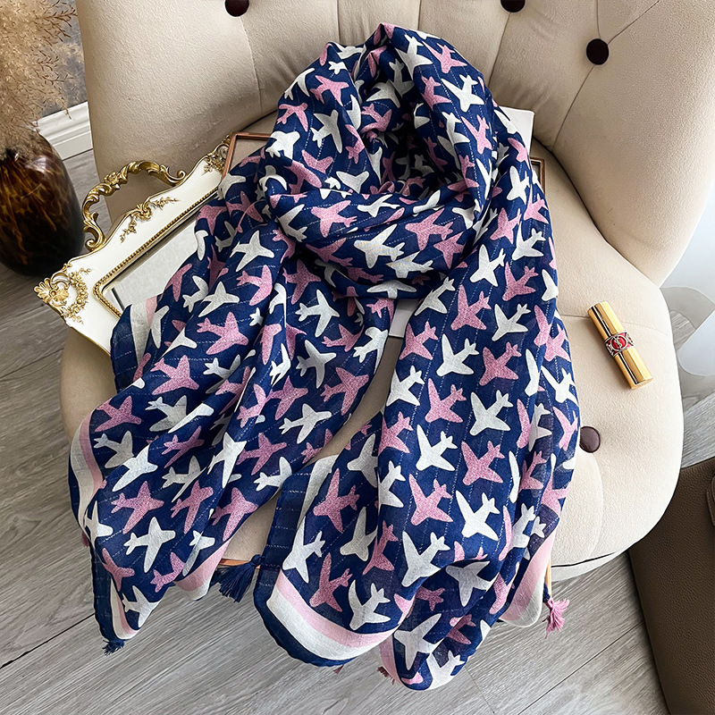 Luxury Brand Scarf Cotton Shaw - Pashmina Wrap Large บทวิจารณ์และราคา