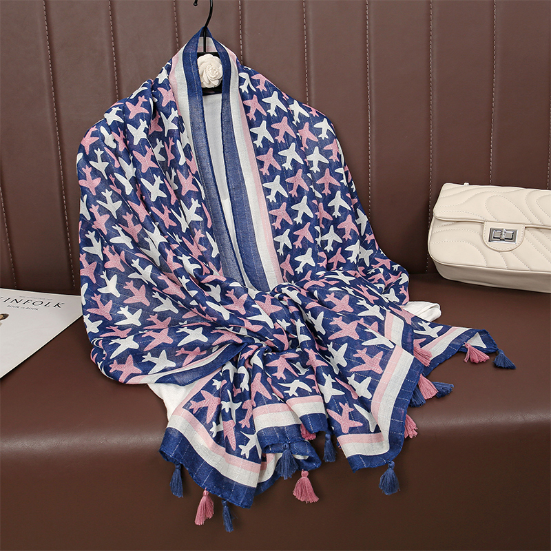 Luxury Brand Scarf Cotton Shaw - Pashmina Wrap Large บทวิจารณ์และราคา