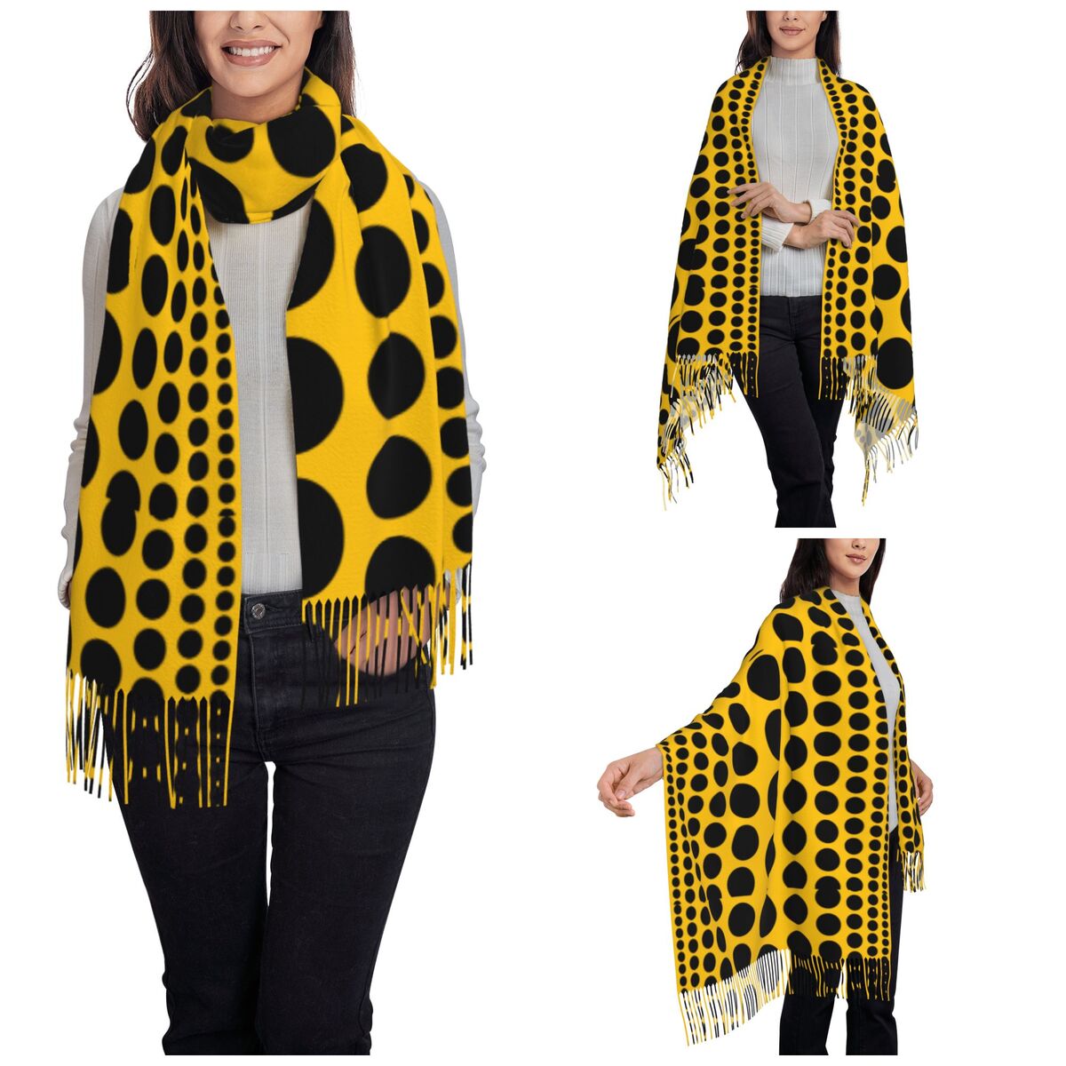 Infinity Polka Dots Scarf for  - Infinity Scarf Knit บทวิจารณ์และราคา