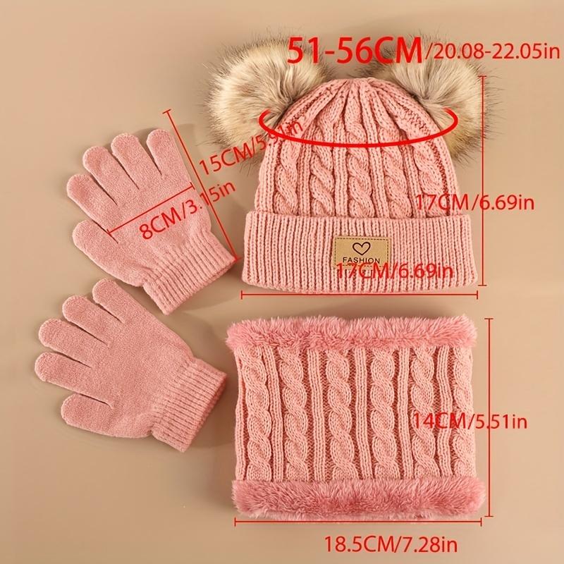 Toddler Kids Pom Pom Decor Bea - Infinity Scarf Knit บทวิจารณ์และราคา