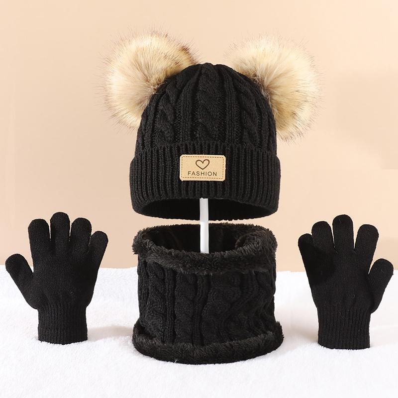 Toddler Kids Pom Pom Decor Bea - Infinity Scarf Knit บทวิจารณ์และราคา