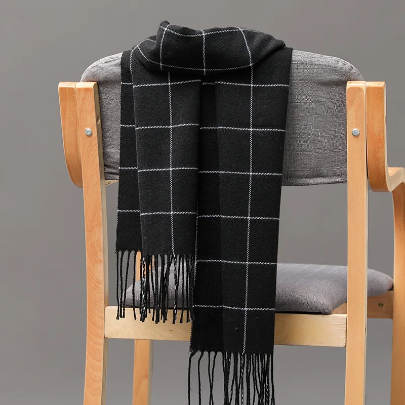 2023 New Winter Men Scarf Keep - Muffler Men Wool บทวิจารณ์และราคา