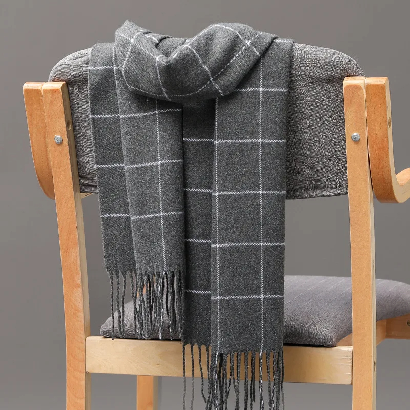 2023 New Winter Men Scarf Keep - Muffler Men Wool บทวิจารณ์และราคา