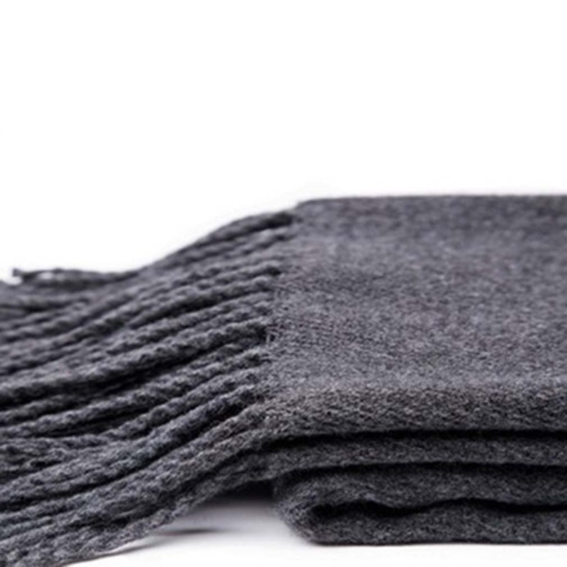 Autumn And Winter Solid Color  - Muffler Men Wool บทวิจารณ์และราคา