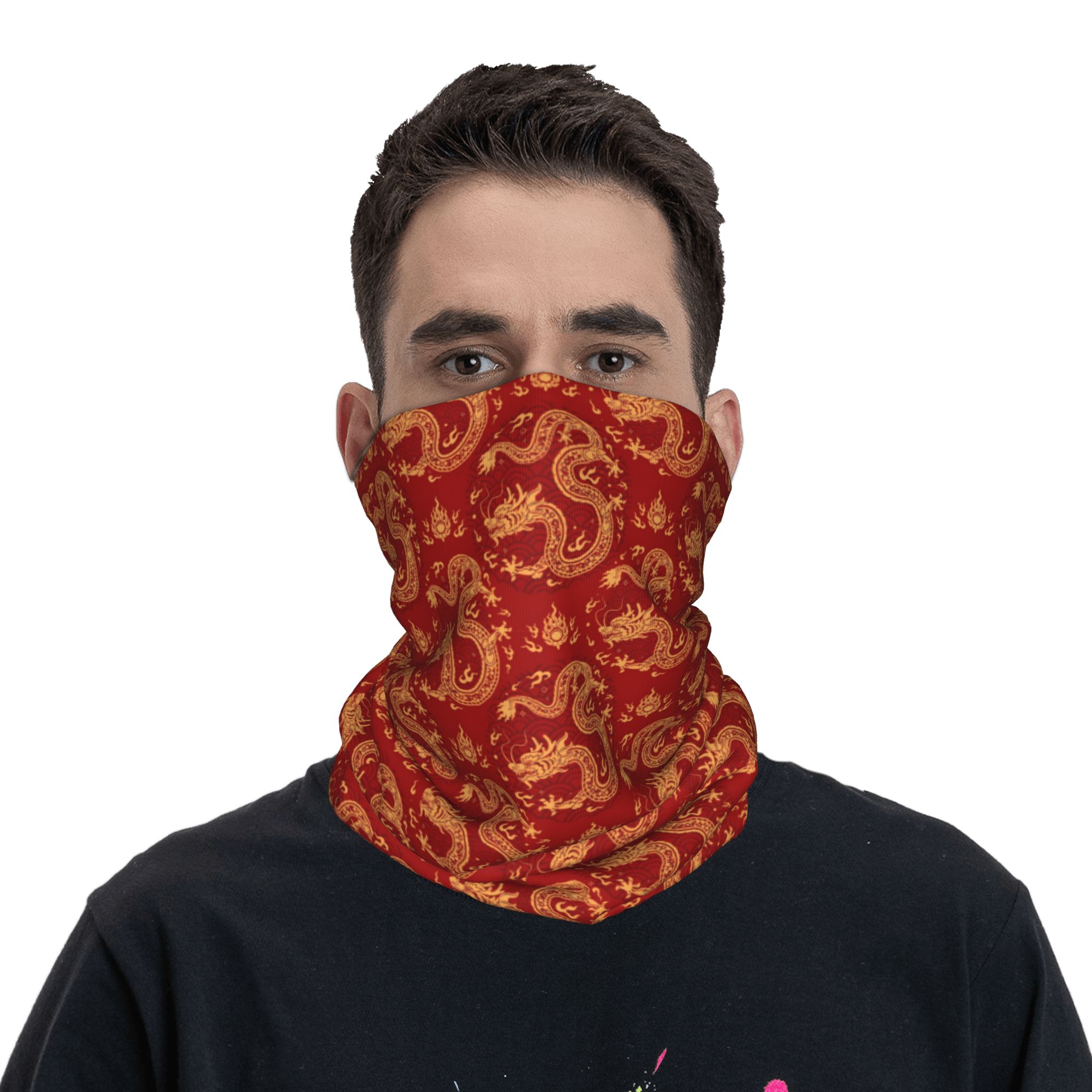 Red Dragon Winter Headband Nec - Neck Warmer Tube บทวิจารณ์และราคา