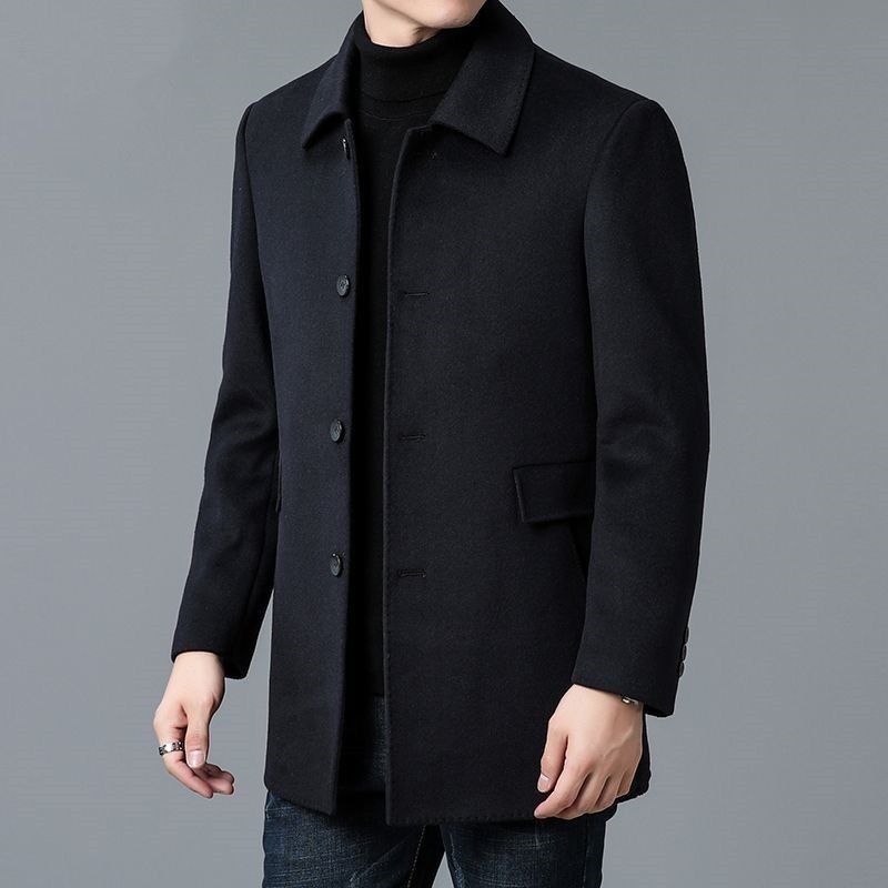 Wool Blend Coat White Mans Sha - Muffler Men Wool บทวิจารณ์และราคา