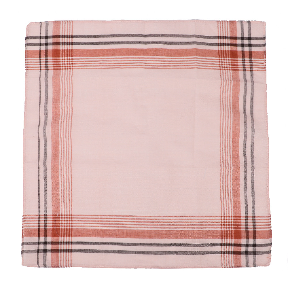 6pcs Men's Mixed Color Plaid S - Handkerchief Cotton Men บทวิจารณ์และราคา