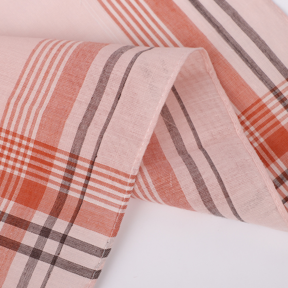 6pcs Men's Mixed Color Plaid S - Handkerchief Cotton Men บทวิจารณ์และราคา
