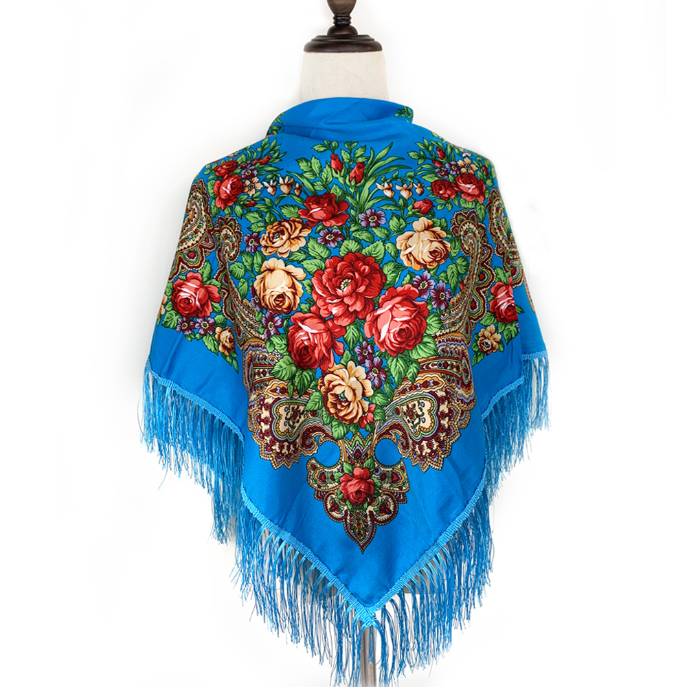 115*115cm Luxury Floral Print  - Bandana Cotton บทวิจารณ์และราคา