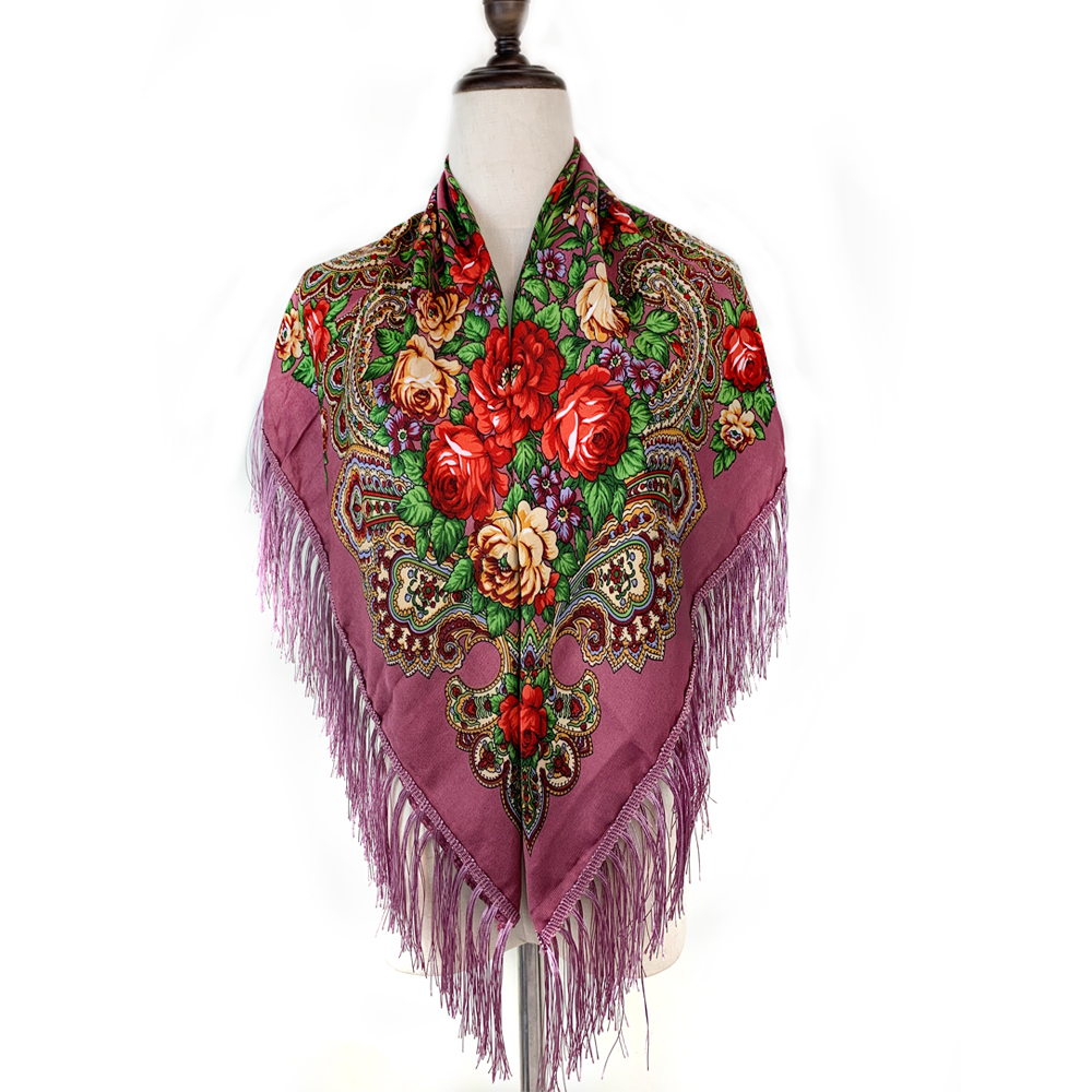 115*115cm Luxury Floral Print  - Bandana Cotton บทวิจารณ์และราคา