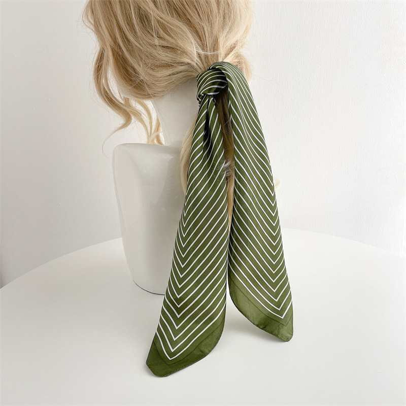 Luxury Stripe Silk Square Scar - Silk Tie Striped บทวิจารณ์และราคา