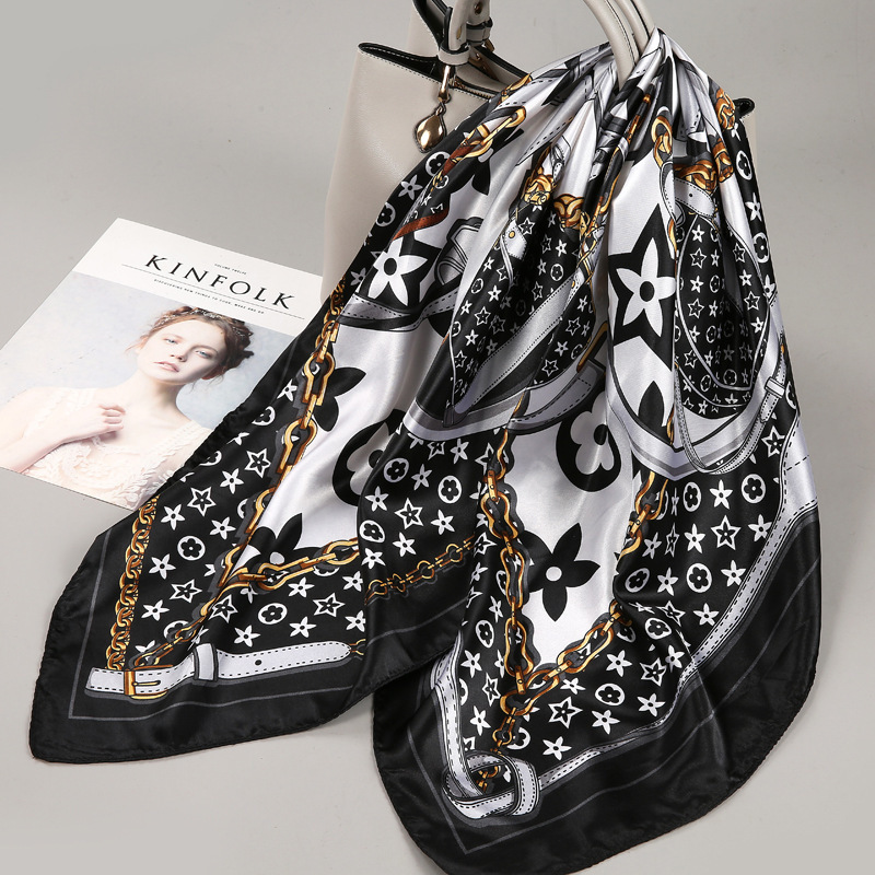 Light luxury 90 Silk scarf imi - Silk Tie Striped บทวิจารณ์และราคา