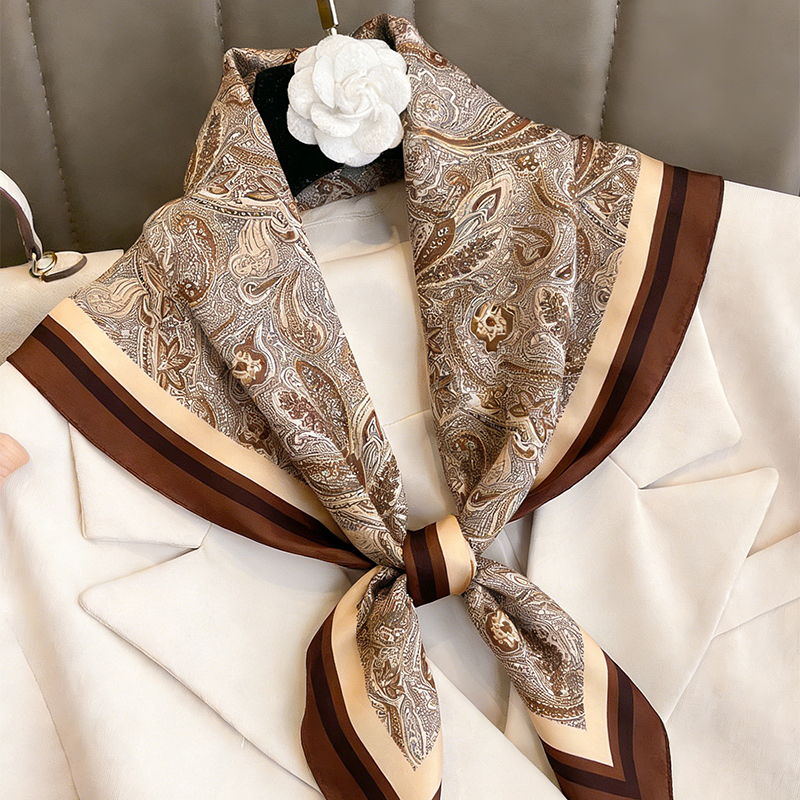 Luxury Women Silk Square Scarf - Silk Neck Scarf บทวิจารณ์และราคา